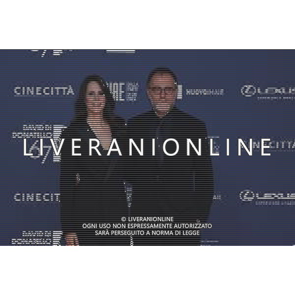 Ag. Aldo Liverani s.a.s./Massimo Landucci Roma 03/05/2022 Red Carpet David di Donatello 2022 nella foto Valerio Mastandrea e Chiara Martegiani ©Landucci Massimo/AGENZIA ALDO LIVERANI SAS