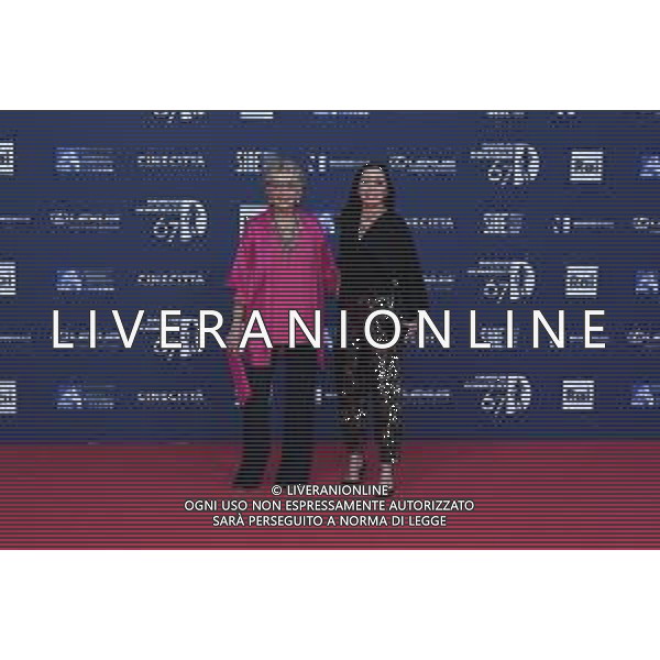 Ag. Aldo Liverani s.a.s./Massimo Landucci Roma 03/05/2022 Red Carpet David di Donatello 2022 nella foto Enrica Bonaccorti con la figlia Verdiana Pettinari ©Landucci Massimo/AGENZIA ALDO LIVERANI SAS