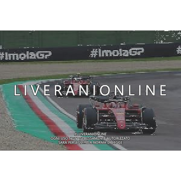 IMOLA 23/24/ 04 2022 GRAN PREMIO DI FORMULA 1 ROLEX MADE IN ITALY E DELL\'EMILIA ROMAGNA NELLA FOTO CHARLES LECLERC FERRARI ©SANNA/AGENZIA ALDO LIVERANI SAS