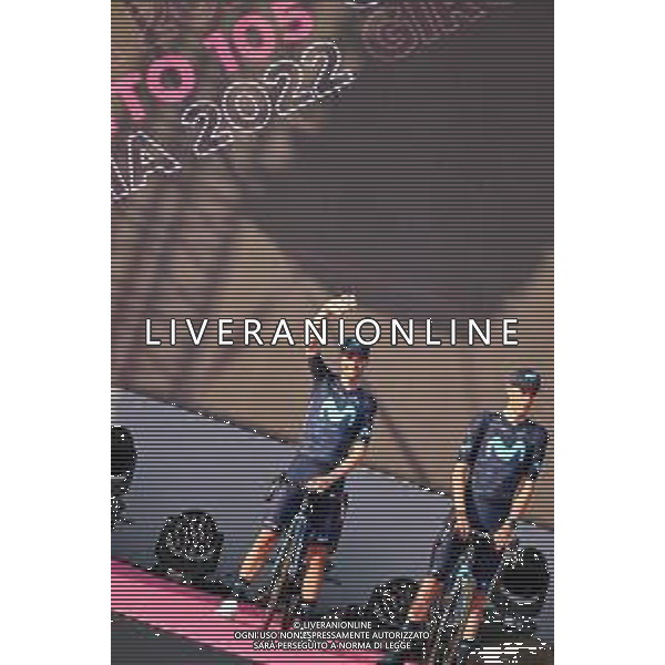 04-05-2022 Presentazione Squadre Giro D\'italia 2022; 2022, Movistar; Valverde, Alejandro; Budapest; ©SIROTTI/AGENZIA ALDO LIVERANI SAS
