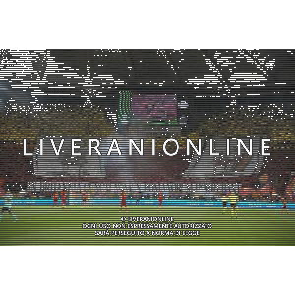 Roma vs Leicester Semifinale Conference League - Stadio Olimpico - Roma 05-05-2022 nella foto Coreografia curva tifosi Roma ©Federico gaetano/AGENZIA ALDO LIVERANI SAS