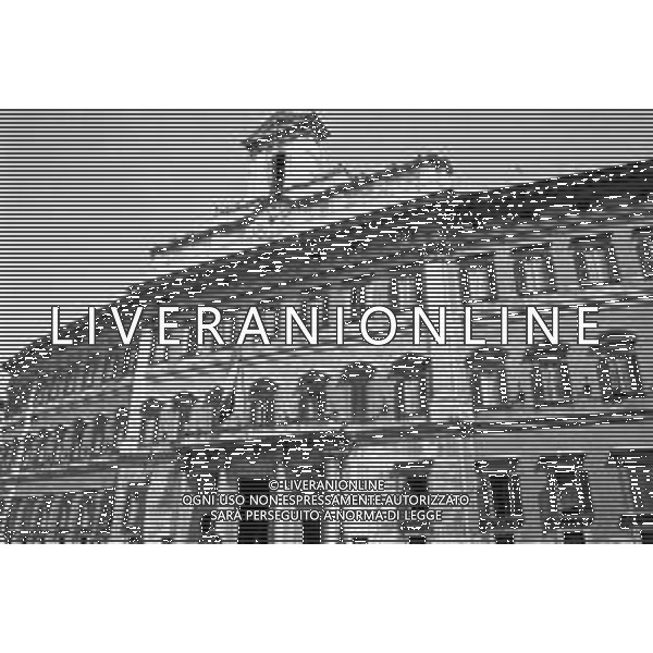 ROMA 1993 - PALAZZO MONTECITORIO SU PIAZZA MONTE CITORIO SEDE DELLA CAMERA DEI DEPUTATI E DEL PARLAMENTO ITALIANO ©Archivio Giovanni Liverani/AGENZIA ALDO LIVERANI SAS