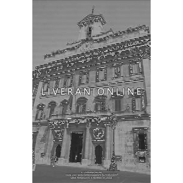 ROMA 1993 - PALAZZO MONTECITORIO SU PIAZZA MONTE CITORIO SEDE DELLA CAMERA DEI DEPUTATI E DEL PARLAMENTO ITALIANO ©Archivio Giovanni Liverani/AGENZIA ALDO LIVERANI SAS