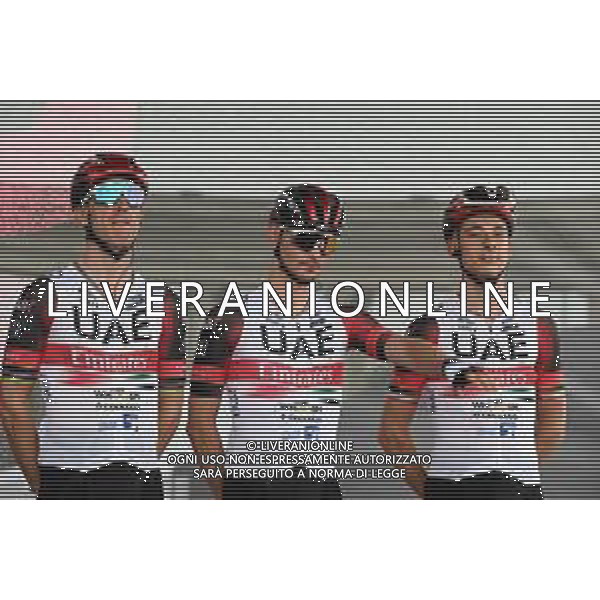 06-05-2022 Giro D\'italia; Tappa 01 Budapest - Visegrad; 2022, Uae Emirates; Faria Da Costa, Alberto Rui; Covi, Alessandro; Formolo, Davide; Budapest; ©SIROTTI/AGENZIA ALDO LIVERANI SAS