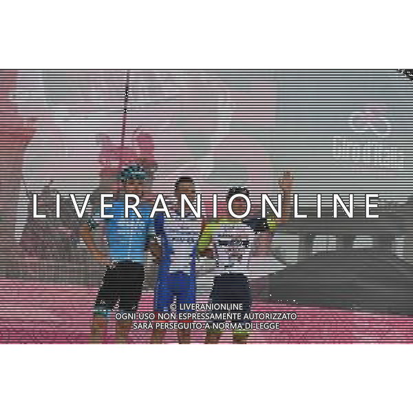 06-05-2022 Giro D\'italia; Tappa 01 Budapest - Visegrad; 2022, Eolo - Kometa; 2022, Groupama - Fdj; 2022, Intermarche - Wanty Gobert; Fetter, Erik; Valter, Attila; Peak, Barnabas; Budapest; ©SIROTTI/AGENZIA ALDO LIVERANI SAS