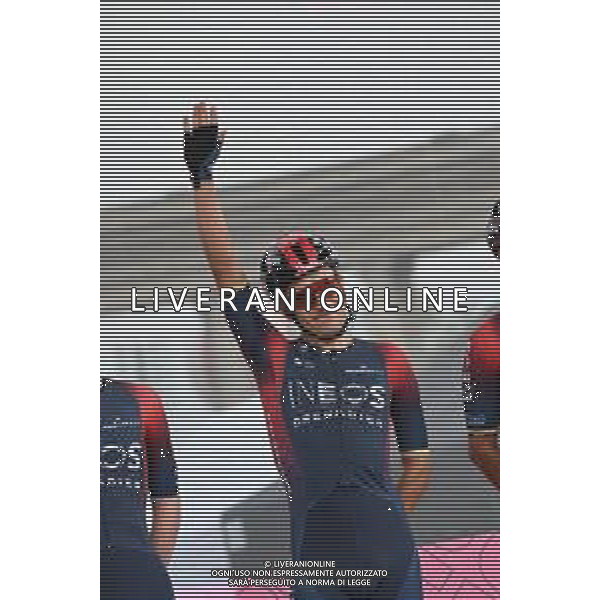06-05-2022 Giro D\'italia; Tappa 01 Budapest - Visegrad; 2022, Ineos - Grenadiers; Carapaz Antonio, Richard Antonio; Budapest; ©SIROTTI/AGENZIA ALDO LIVERANI SAS