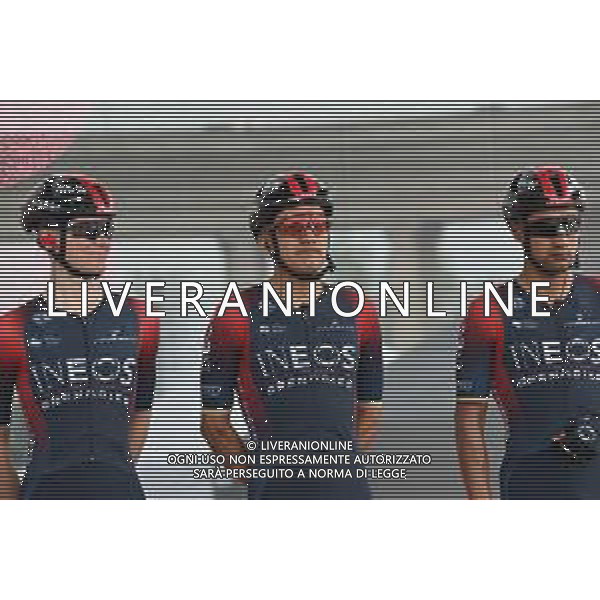06-05-2022 Giro D\'italia; Tappa 01 Budapest - Visegrad; 2022, Ineos - Grenadiers; Carapaz Antonio, Richard Antonio; Budapest; ©SIROTTI/AGENZIA ALDO LIVERANI SAS