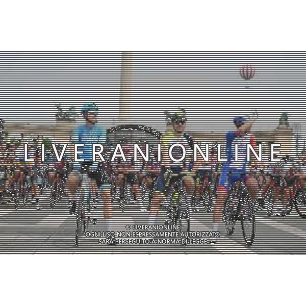 06-05-2022 Giro D\'italia; Tappa 01 Budapest - Visegrad; 2022, Eolo - Kometa; 2022, Groupama - Fdj; 2022, Intermarche - Wanty Gobert; Fetter, Erik; Valter, Attila; Peak, Barnabas; Budapest; ©SIROTTI/AGENZIA ALDO LIVERANI SAS