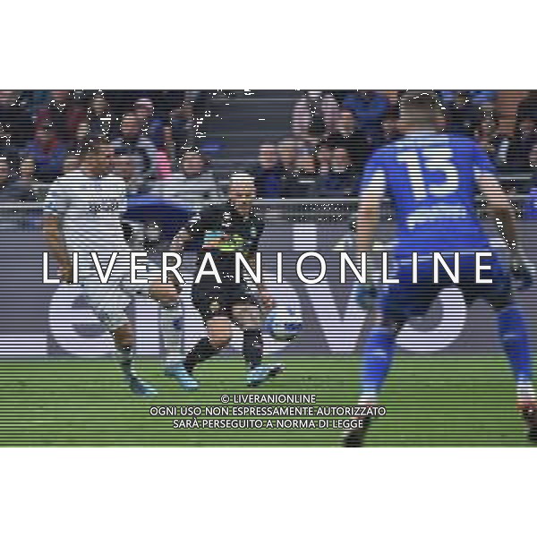 il tiro di Federico Dimarco (Inter) che ha causato l\'autogol dell\'1 a 2 Inter vs Empoli Milano 06-05-2022 Stadio Giuseppe Meazza - San Siro Campionato Serie A TIM - 36a giornata foto Roberto Garavaglia/ag. Aldo Liverani sas/AGENZIA ALDO LIVERANI SAS
