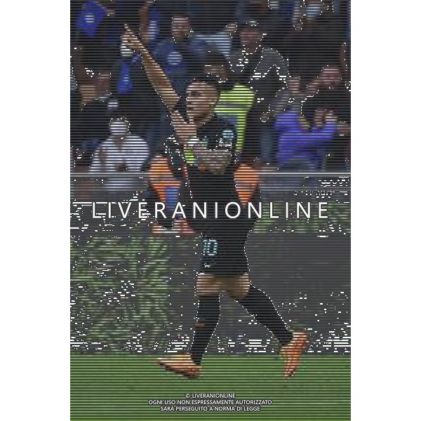 Lautaro Martinez (Inter) esulta dopo il gol del 2 a 2 Inter vs Empoli Milano 06-05-2022 Stadio Giuseppe Meazza - San Siro Campionato Serie A TIM - 36a giornata foto Roberto Garavaglia/ag. Aldo Liverani sas/AGENZIA ALDO LIVERANI SAS