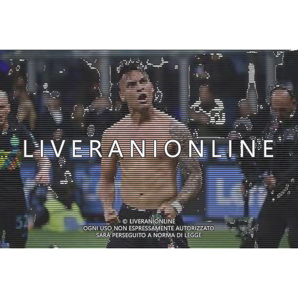 Lautaro Martinez (Inter) esulta dopo il gol del 3 a 2 Inter vs Empoli Milano 06-05-2022 Stadio Giuseppe Meazza - San Siro Campionato Serie A TIM - 36a giornata foto Roberto Garavaglia/ag. Aldo Liverani sas/AGENZIA ALDO LIVERANI SAS