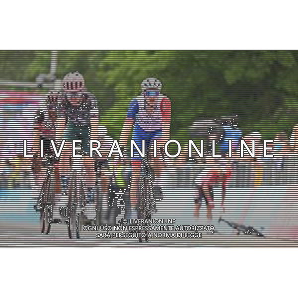 06-05-2022 Giro D\'italia; Tappa 01 Budapest - Visegrad; 2022, Ef Education - Easypost; 2022, Groupama - Fdj; Carr, Simon; Ludvigsson, Tobias; Visegrad; ©SIROTTI/AGENZIA ALDO LIVERANI SAS