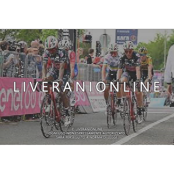 06-05-2022 Giro D\'italia; Tappa 01 Budapest - Visegrad; 2022, Drone Hopper - Androni; Tesfatsion, Natael; Ravanelli, Simone; Visegrad; ©SIROTTI/AGENZIA ALDO LIVERANI SAS