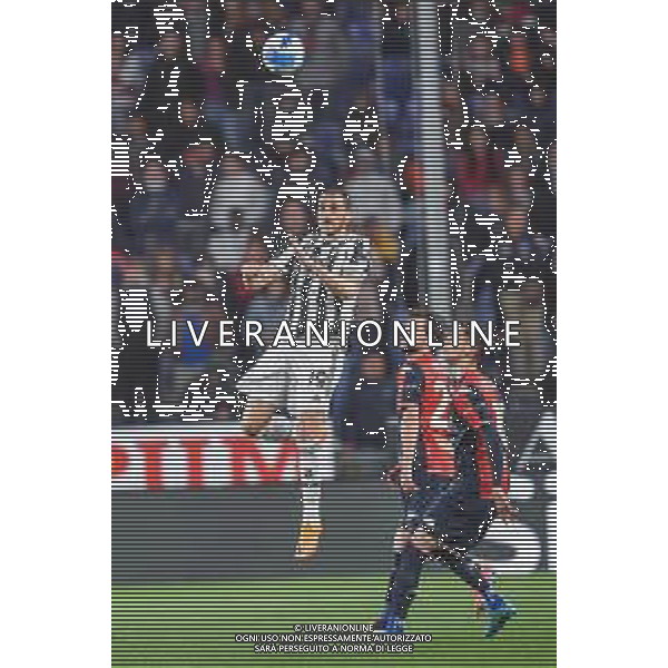 Danilo Vigo/LMedia - Genoa CFC vs Juventus FC - italian soccer Serie A match 2021/2022 May 06 2022 - Luigi Ferraris stadium Genova, Italy Genoa CFC vs Juventus FC Photo showing: Leonardo Bonucci (Juventus) - Mattia Destro &#xA; (Genoa) @Danilo Vigo/LiveMedia /AGENZIA ALDO LIVERANI SAS