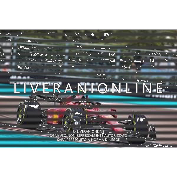 Carlos Sainz Jr (ESP), Scuderia Ferrari 06.05.2022. Formula 1 World Championship, Rd 5, Miami Grand Prix, Miami, Florida, USA, Practice Day. - www.xpbimages.com, EMail: requests@xpbimages.com ¬© Copyright: Charniaux / XPB Images/AGENZIA ALDO LIVERANI SAS - ITALY ONLY EDITORIAL USE ONLY