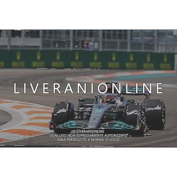 George Russell (GBR) Mercedes AMG F1 W13. 06.05.2022. Formula 1 World Championship, Rd 5, Miami Grand Prix, Miami, Florida, USA, Practice Day. - www.xpbimages.com, EMail: requests@xpbimages.com © Copyright: Rew / XPB Images/AGENZIA ALDO LIVERANI SAS - ITALY ONLY EDITORIAL USE ONLY