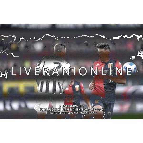 Danilo Vigo/LMedia - Genoa CFC vs Juventus FC - italian soccer Serie A match 2021/2022 May 06 2022 - Luigi Ferraris stadium Genova, Italy Genoa CFC vs Juventus FC Photo showing: Mattia De Sciglio (Juventus) - Nadiem Amiri (Genoa) @Danilo Vigo/LiveMedia AG ALDO LIVERANI SAS