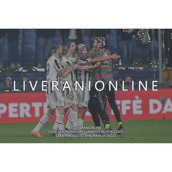 Danilo Vigo/LMedia - Genoa CFC vs Juventus FC - italian soccer Serie A match 2021/2022 May 06 2022 - Luigi Ferraris stadium Genova, Italy Genoa CFC vs Juventus FC Photo showing: team Juventus, celebrates after scoring a goal o - 1 @Danilo Vigo/LiveMedia AG ALDO LIVERANI SAS