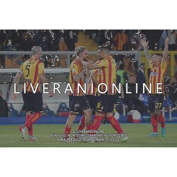 Emmanuele Mastrodonato/LMedia - US Lecce vs Pordenone Calcio - Italian soccer Serie B match 2021/2022 May 06 2022 - Stadio Via del Mare Lecce, Italy US Lecce vs Pordenone Calcio Photo showing: Zan Majer (US Lecce) celebrates after scoring a goal of 1-0 @Emmanuele Mastrodonato/LiveMedia AG ALDO LIVERANI SAS