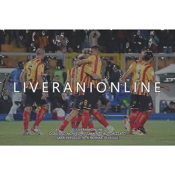 Emmanuele Mastrodonato/LMedia - US Lecce vs Pordenone Calcio - Italian soccer Serie B match 2021/2022 May 06 2022 - Stadio Via del Mare Lecce, Italy US Lecce vs Pordenone Calcio Photo showing: Zan Majer (US Lecce) celebrates after scoring a goal of 1-0 @Emmanuele Mastrodonato/LiveMedia AG ALDO LIVERANI SAS