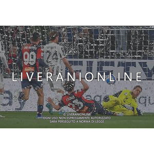 Danilo Vigo/LMedia - Genoa CFC vs Juventus FC - italian soccer Serie A match 2021/2022 May 06 2022 - Luigi Ferraris stadium Genova, Italy Genoa CFC vs Juventus FC Photo showing: Pablo Ignacio Galdames Millan&#xA; (Genoa) - Daniele Rugani (Juventus) - Mattia Destro &#xA; (Genoa) - Wojciech Szczesny (Juventus) @Danilo Vigo/LiveMedia /AGENZIA ALDO LIVERANI SAS