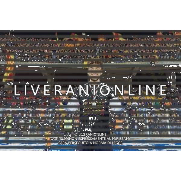 Emmanuele Mastrodonato/LMedia - US Lecce vs Pordenone Calcio - Italian soccer Serie B match 2021/2022 May 06 2022 - Stadio Via del Mare Lecce, Italy US Lecce vs Pordenone Calcio Photo showing: Valentin Gendrey (US Lecce) celebrates for the championship victory @Emmanuele Mastrodonato/LiveMedia AG ALDO LIVERANI SAS