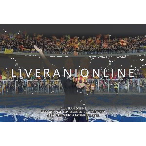 Emmanuele Mastrodonato/LMedia - US Lecce vs Pordenone Calcio - Italian soccer Serie B match 2021/2022 May 06 2022 - Stadio Via del Mare Lecce, Italy US Lecce vs Pordenone Calcio Photo showing: Antonio Ragusa (US Lecce) celebrates for the championship victory @Emmanuele Mastrodonato/LiveMedia AG ALDO LIVERANI SAS