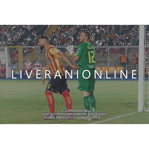 Emmanuele Mastrodonato/LMedia - US Lecce vs Pordenone Calcio - Italian soccer Serie B match 2021/2022 May 06 2022 - Stadio Via del Mare Lecce, Italy US Lecce vs Pordenone Calcio Photo showing: Massimo Coda (US Lecce) and Gaetano Fasolino (Pordenone Calcio) @Emmanuele Mastrodonato/LiveMedia AG ALDO LIVERANI SAS