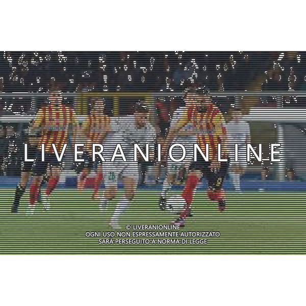 Emmanuele Mastrodonato/LMedia - US Lecce vs Pordenone Calcio - Italian soccer Serie B match 2021/2022 May 06 2022 - Stadio Via del Mare Lecce, Italy US Lecce vs Pordenone Calcio Photo showing: Massimo Coda (US Lecce) and Alessandro Bassoli (Pordenone Calcio) @Emmanuele Mastrodonato/LiveMedia AG ALDO LIVERANI SAS