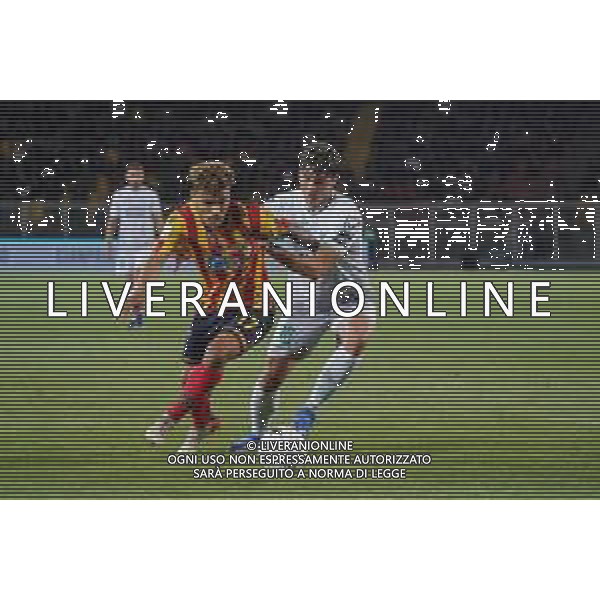 Emmanuele Mastrodonato/LMedia - US Lecce vs Pordenone Calcio - Italian soccer Serie B match 2021/2022 May 06 2022 - Stadio Via del Mare Lecce, Italy US Lecce vs Pordenone Calcio Photo showing: Valentin Gendrey (US Lecce) and Christian Dalle Mura (Pordenone Calcio) @Emmanuele Mastrodonato/LiveMedia AG ALDO LIVERANI SAS