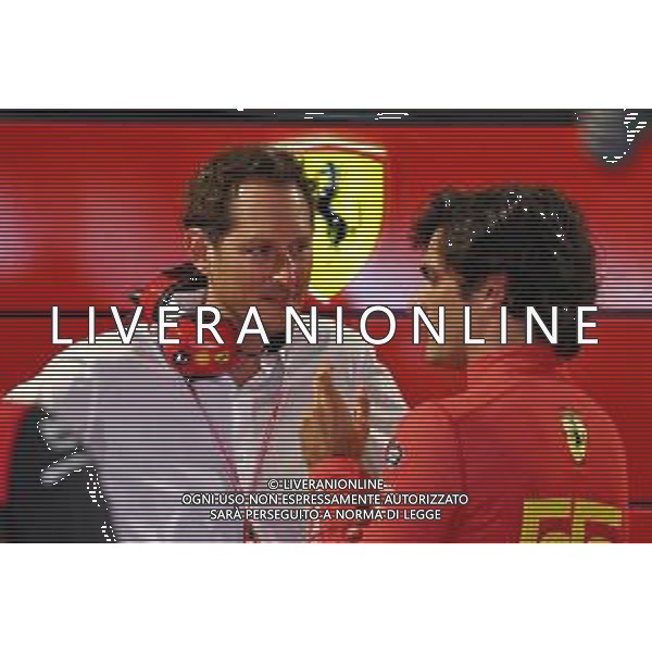 (L to R): John Elkann (ITA) FIAT Chrysler Automobiles Chairman with Carlos Sainz Jr (ESP) Ferrari. 07.05.2022. Formula 1 World Championship, Rd 5, Miami Grand Prix, Miami, Florida, USA, Qualifying Day. - www.xpbimages.com, EMail: requests@xpbimages.com © Copyright: Batchelor / XPB Images/ AGENZIA ALDO LIVERANI SAS - ITALY ONLY EDITORIAL USE ONLY