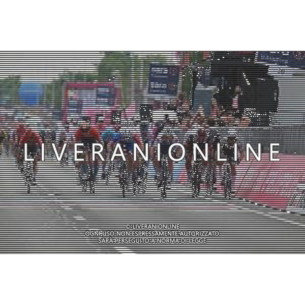 08-05-2022 Giro D\'italia; Tappa 03 Kaposvar - Balatonfured; 2022, Quick Step - Alpha Vinyl; 2022, Groupama - Fdj; 2022, Uae Emirates; 2022, Alpecin - Fenix; Cavendish, Mark; Demare, Arnaud; Gaviria Rendon, Fernando; Mareczko, Jakub; Balatonfured; ©SIROTTI/AGENZIA ALDO LIVERANI SAS