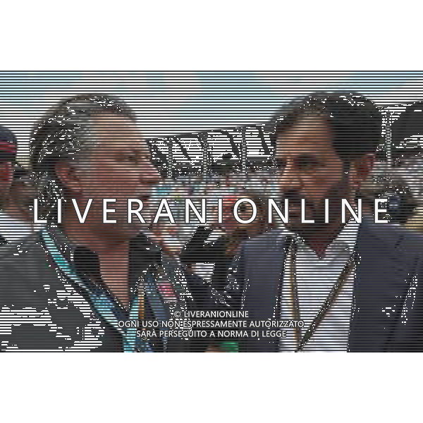 (L to R): Michael Andretti (USA) with Mohammed Bin Sulayem (UAE) FIA President on the grid. 08.05.2022. Formula 1 World Championship, Rd 5, Miami Grand Prix, Miami, Florida, USA, Race Day. - www.xpbimages.com, EMail: requests@xpbimages.com © Copyright: Coates / XPB Images/AGENZIA ALDO LIVERANI SAS - IOTALY ONLY EDITORIAL USE ONLY