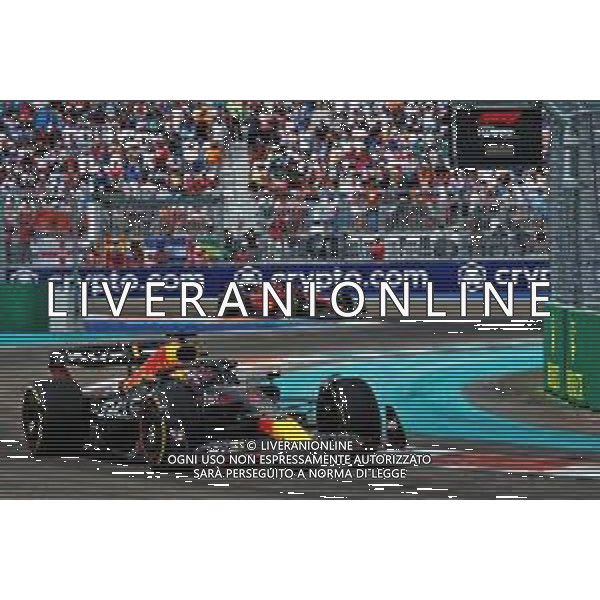 Max Verstappen (NLD) Red Bull Racing RB18. 08.05.2022. Formula 1 World Championship, Rd 5, Miami Grand Prix, Miami, Florida, USA, Race Day. - www.xpbimages.com, EMail: requests@xpbimages.com © Copyright: Batchelor / XPB Images/AGENZIA ALDO LIVERANI SAS - ITALY ONLY EDITORIAL USE ONLY