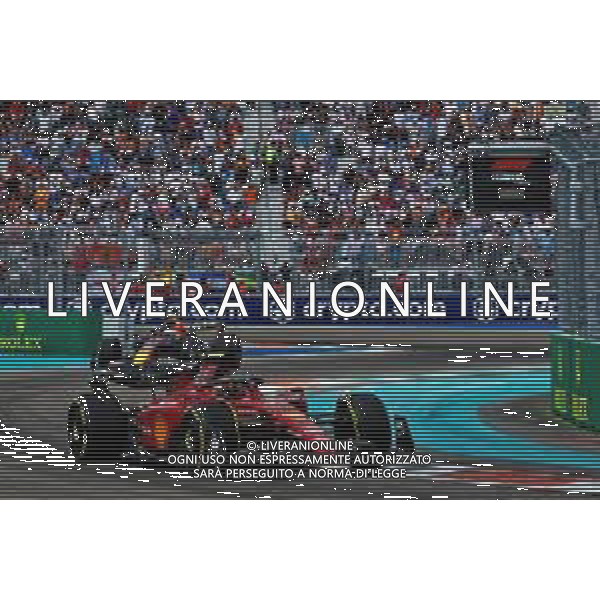 Carlos Sainz Jr (ESP) Ferrari F1-75. 08.05.2022. Formula 1 World Championship, Rd 5, Miami Grand Prix, Miami, Florida, USA, Race Day. - www.xpbimages.com, EMail: requests@xpbimages.com © Copyright: Batchelor / XPB Images/AGENZIA ALDO LIVERANI SAS - ITALY ONLY EDITORIAL USE ONLY