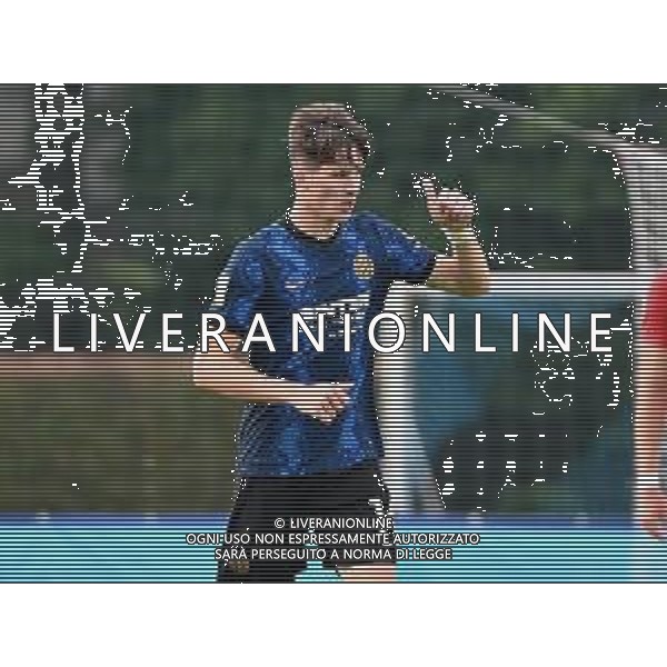 © TVRG Giovanni Fabbian (Inter) esulta dopo il gol del 2 a 1 Inter vs Milan Milano 09-05-2022 Suning Young Development Centre in memoria di Giacinto Facchetti Campionato Primavera 1 TIMvision - 33a giornata foto Roberto Garavaglia/ag. Aldo Liverani sas/AGENZIA ALDO LIVERANI SAS