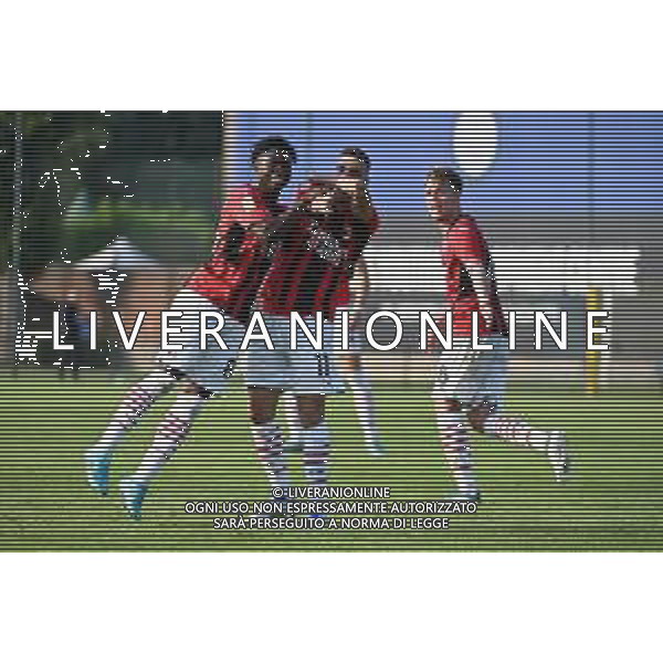 © TVRG Chaka Traore\' (Milan) SX e Youns Gabriele El Hilali (Milan) DX esultano dopo il gol del 2 a 2 Inter vs Milan Milano 09-05-2022 Suning Young Development Centre in memoria di Giacinto Facchetti Campionato Primavera 1 TIMvision - 33a giornata foto Roberto Garavaglia/ag. Aldo Liverani sas/AGENZIA ALDO LIVERANI SAS