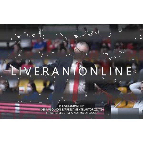 ¬© TVRG Sandro Dell\'Agnello allenatore Forli\' Acqua San Bernardo Cantu\' vs Unieuro Forli\' Desio (MB) 09-05-2022 PalaBancoDesio Campionato Serie A2 - playoff tabellone argento gara 2 quarti di finale foto Roberto Garavaglia/ag. Aldo Liverani sas/AGENZIA ALDO LIVERANI SAS