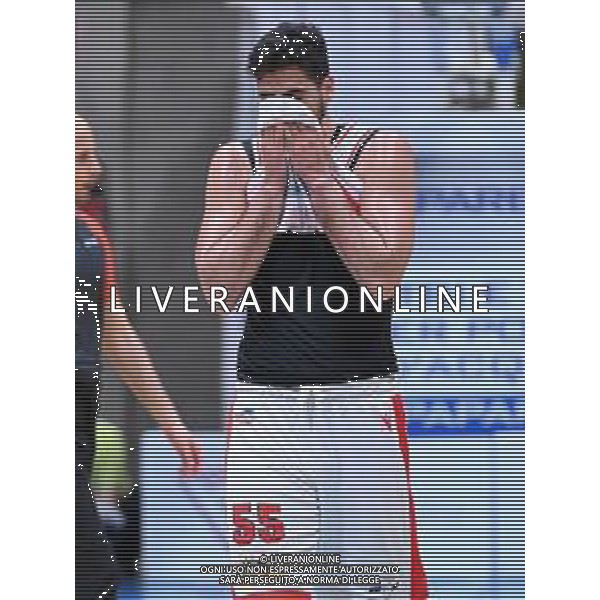 ¬© TVRG delusione Rei Pullazi (Forli\') Acqua San Bernardo Cantu\' vs Unieuro Forli\' Desio (MB) 09-05-2022 PalaBancoDesio Campionato Serie A2 - playoff tabellone argento gara 2 quarti di finale foto Roberto Garavaglia/ag. Aldo Liverani sas/AGENZIA ALDO LIVERANI SAS