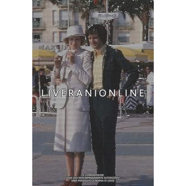 RETROSPETTIVA LINO CAPOLICCHIO ATTORE NELLA FOTO CON MACHA MERIL A CANNES NEL 1975 ©Archivio Giovanni Liverani/ AG. ALDO LIVERANI SAS