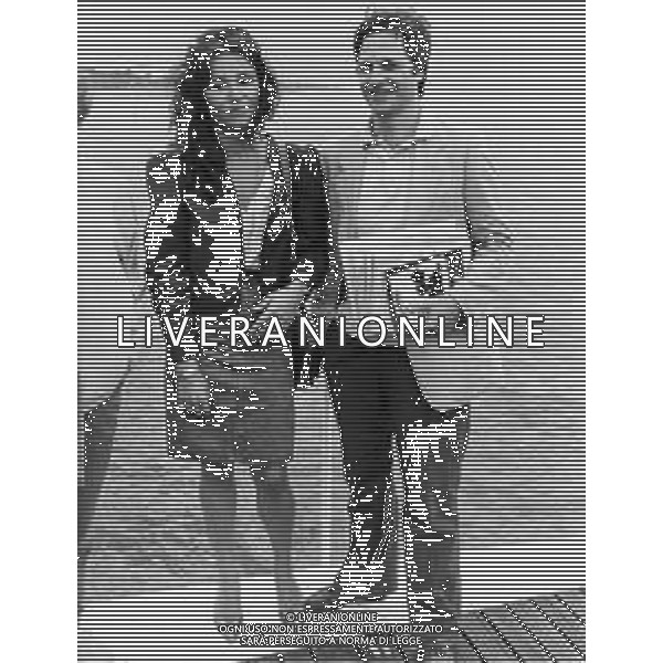 RETROSPETTIVA LINO CAPOLICCHIO ATTORE NELLA FOTO CON ADRIANA RUSSO A VENEZIA NEL 1982 ©Archivio Giovanni Liverani/ AG. ALDO LIVERANI SAS