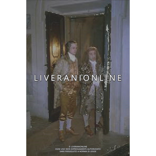 RETROSPETTIVA LINO CAPOLICCHIO ATTORE NELLA FOTO CON CARLO DELLE PIANE NEL FILM \' NOI TRE\' DIRETTO DA PUPI AVATI NEL 1984 ©Archivio Giovanni Liverani/ AG. ALDO LIVERANI SAS