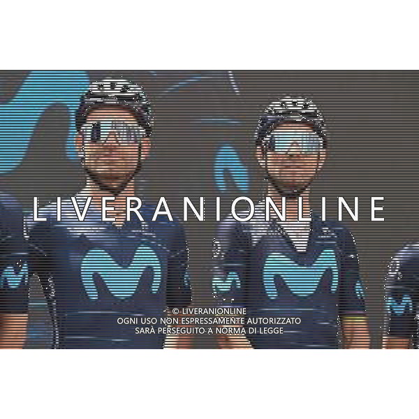 10-05-2022 Giro D\'italia; Tappa 04 Avola - Etna; 2022, Movistar; Valverde, Alejandro; Rojas, Joaquin Gil Jose; Avola; ©SIROTTI/ AG. ALDO LIVERANI SAS