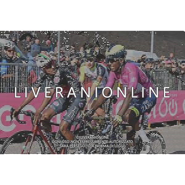 10-05-2022 Giro D\'italia; Tappa 04 Avola - Etna; 2022, Drone Hopper - Androni; 2022, Intermarche - Wanty Gobert; Tesfatsion, Natael; Gyrmai Hailu, Biniam; Etna; ©SIROTTI / AGENZIA ALDO LIVERANI SAS
