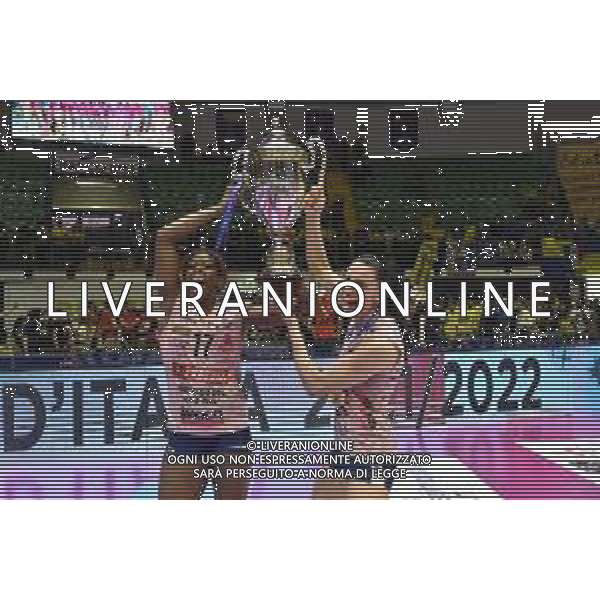 ¬© TVRG Miriam Sylla (Imoco Volley Conegliano) SX e Raphaela Folie (Imoco Volley Conegliano) DX Vero Volley Monza vs Prosecco DOC Imoco Volley Conegliano Monza 10-05-2022 Arena di Monza campionato femminile Serie A1 gara 4 finale playoff scudetto foto Roberto Garavaglia/ag. Aldo Liverani sas/ AGENZIA ALDO LIVERANI SAS