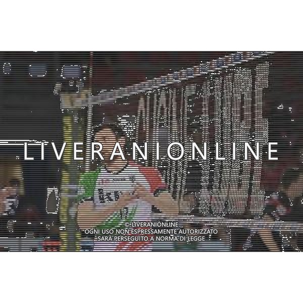 Roberto Bartomeoli/LMedia - Play Off - Cucine Lube Civitanova vs Sir Safety Conad Perugia - Volleyball Italian Serie A Men Superleague Championship 2021/2022 May 11 2022 - Eurosuole Forum Civitanova Marche, Italy Play Off - Cucine Lube Civitanova vs Sir Safety Conad Perugia Photo showing: Simone Anzani #17 (Cucine Lube Civitanova) @Roberto Bartomeoli/LiveMedia / AGENZIA ALDO LIVERANI SAS