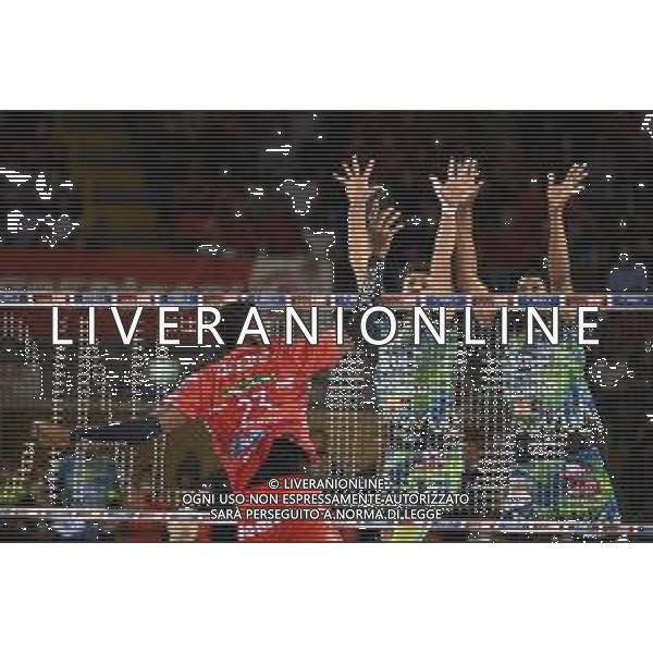 Roberto Bartomeoli/LMedia - Play Off - Cucine Lube Civitanova vs Sir Safety Conad Perugia - Volleyball Italian Serie A Men Superleague Championship 2021/2022 May 11 2022 - Eurosuole Forum Civitanova Marche, Italy Play Off - Cucine Lube Civitanova vs Sir Safety Conad Perugia Photo showing: Attack of Marlon Yant #23 (Cucine Lube Civitanova) @Roberto Bartomeoli/LiveMedia / AGENZIA ALDO LIVERANI SAS