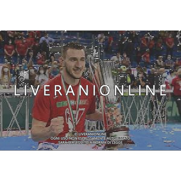 Roberto Bartomeoli/LMedia - Play Off - Cucine Lube Civitanova vs Sir Safety Conad Perugia - Volleyball Italian Serie A Men Superleague Championship 2021/2022 May 11 2022 - Eurosuole Forum Civitanova Marche, Italy Play Off - Cucine Lube Civitanova vs Sir Safety Conad Perugia Photo showing: Fabio Balaso #7 (Cucine Lube Civitanova) @Roberto Bartomeoli/LiveMedia / AGENZIA ALDO LIVERANI SAS