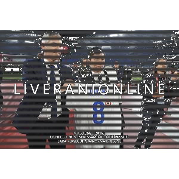 Juventus vs Inter Coppa Italia Frecciarossa - Finale Stadio Olimpico - Roma 11-05-2022 nella foto Il presidente Zhang festeggia ©Federico Gaetano/ AGENZIA ALDO LIVERANI SAS