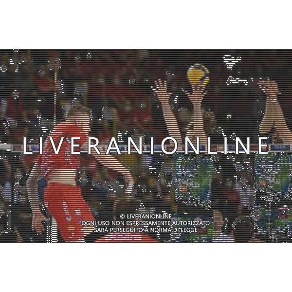 Roberto Bartomeoli/LMedia - Play Off - Cucine Lube Civitanova vs Sir Safety Conad Perugia - Volleyball Italian Serie A Men Superleague Championship 2021/2022 May 11 2022 - Eurosuole Forum Civitanova Marche, Italy Play Off - Cucine Lube Civitanova vs Sir Safety Conad Perugia Photo showing: Attack of Ivan Zaytsev #9 (Cucine Lube Civitanova) @Roberto Bartomeoli/LiveMedia / AGENZIA ALDO LIVERANI SAS